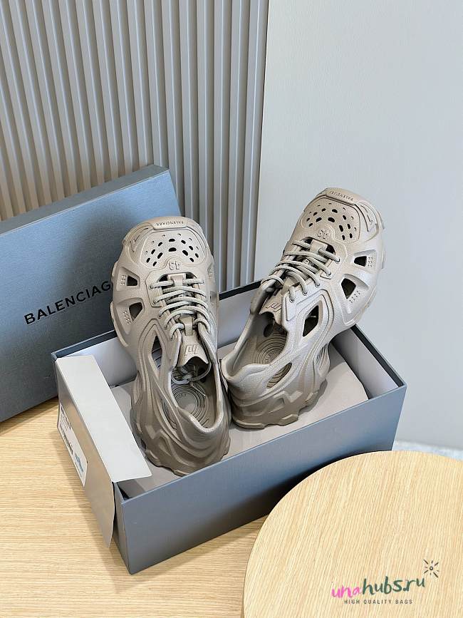 	 Balenciaga Hd Lace Mule in Grey - 1