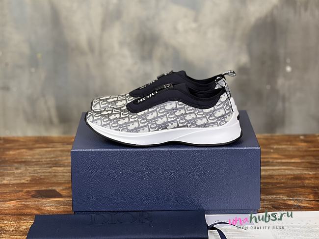 Dior Oblique Grey Sneakers - 1