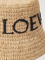 LOEWE xPaula's Ibiza logo-embroidered raffia-blend bucket hat - 2