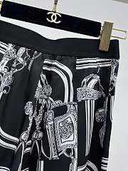 Hermes Black Printed Pants - 4