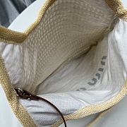 Miu Miu Natural Woven Fabric And Linen Tote - 34*40*60CM - 2