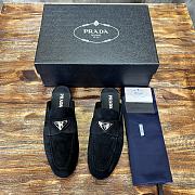 Prada Loafer Black Suede Leather - 1