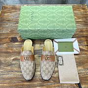 Gucci Loafer Beige GG Ebony Canvas - 1