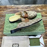 Gucci Loafer Beige GG Ebony Canvas - 5