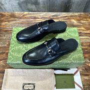 Gucci Horsebit Loafer Black Leather - 3