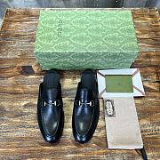 Gucci Horsebit Loafer Black Leather - 1