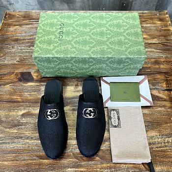 Gucci Blondie Loafer Black Canvas