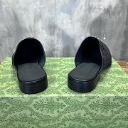 Gucci Blondie Loafer Black Canvas - 3