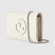 	 GUCCI BLONDIE WHITE CHAIN WALLET - 4