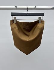 Miu Miu Brown Leather Top - 1