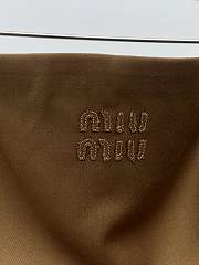 Miu Miu Brown Leather Top - 4