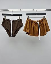 Miu Miu Brown Suede skirt set - 1