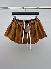 Miu Miu Brown Suede skirt set - 2