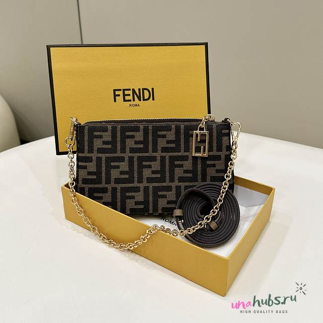 Fendi Shoulder Bag FF Pattern 20cm - 1