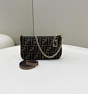 Fendi Shoulder Bag FF Pattern 20cm - 3