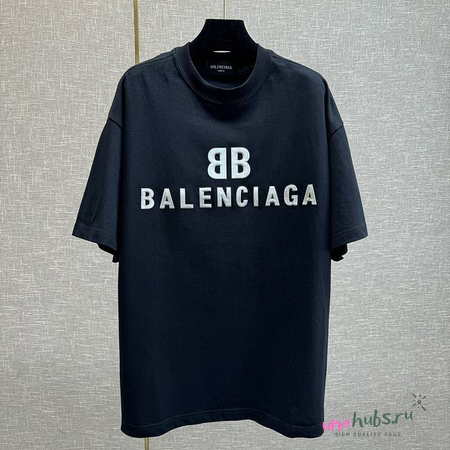 Balenciaga Black T Shirt - 1