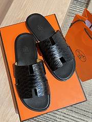 Hermes Men Slides Python Leather - 2