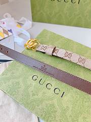 Gucci GG Ebony Belt Brown 2cm - 5