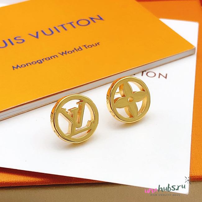 Louis Vuitton Gold Flower Earrings - 1