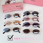 Miu Miu Oval Sunglasses - 1