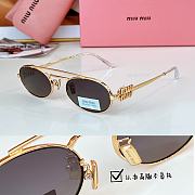 Miu Miu Oval Sunglasses - 5
