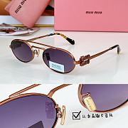 Miu Miu Oval Sunglasses - 3