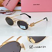 Miu Miu Oval Sunglasses - 4