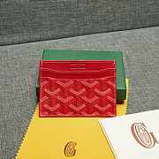 	 Goyard Saint Sulpice Card Holder In Red - 10.5*8cm - 1