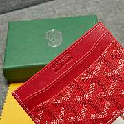 	 Goyard Saint Sulpice Card Holder In Red - 10.5*8cm - 6