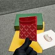 	 Goyard Saint Sulpice Card Holder In Red - 10.5*8cm - 5