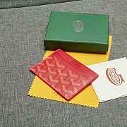 	 Goyard Saint Sulpice Card Holder In Red - 10.5*8cm - 2