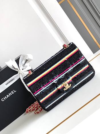 Chanel Flap Bag Sequins - 14* 20*8cm