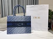 Dior Medium Book Tote Denim Blue - 36cm - 5