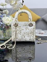 Dior Lady White and Gold - 17x7x15cm - 4