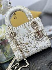 Dior Lady White and Gold - 17x7x15cm - 3