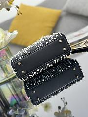 	 Dior Lady Black And Pearl Bag - 17x7x15cm - 3