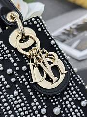 	 Dior Lady Black And Pearl Bag - 17x7x15cm - 2