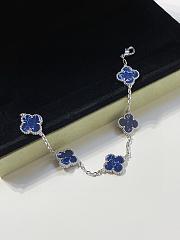 Van Cleef & Arpels Alhambra Blue and Silver Bracelet - 1