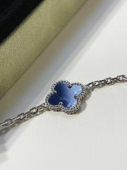 Van Cleef & Arpels Alhambra Blue and Silver Bracelet - 6