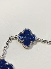 Van Cleef & Arpels Alhambra Blue and Silver Bracelet - 5