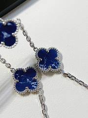 Van Cleef & Arpels Alhambra Blue and Silver Bracelet - 4