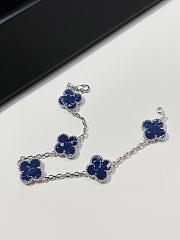 Van Cleef & Arpels Alhambra Blue and Silver Bracelet - 3