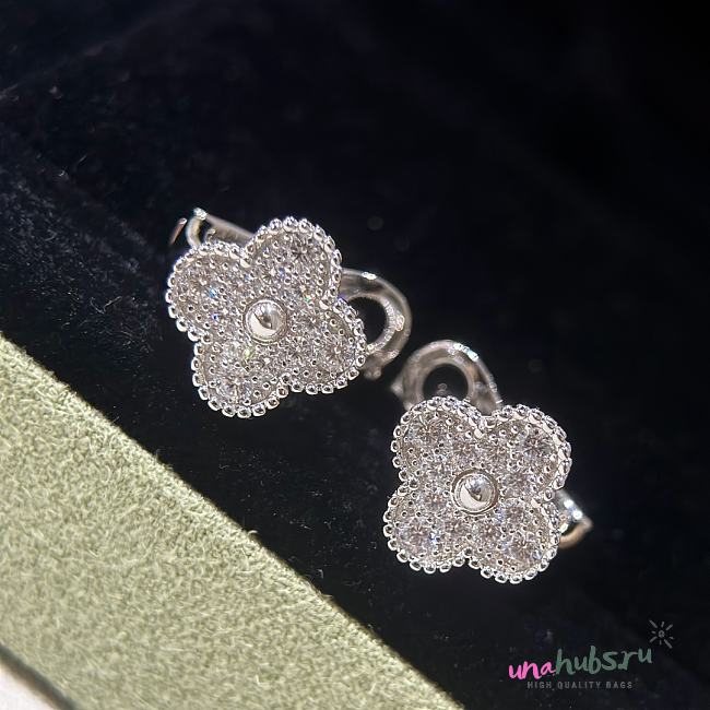 Van Cleef & Arpels Alhambra Silver Earrings - 1