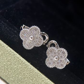 Van Cleef & Arpels Alhambra Silver Earrings