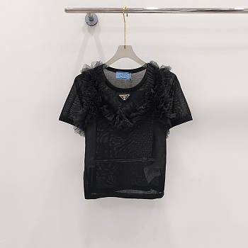 Prada Mesh Black Top