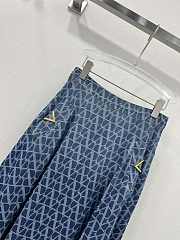 Valentino Vlogo Midi Dress Denim Blue - 2