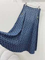 Valentino Vlogo Midi Dress Denim Blue - 3