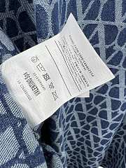 Valentino Vlogo Midi Dress Denim Blue - 4