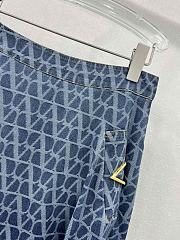 Valentino Vlogo Midi Dress Denim Blue - 5