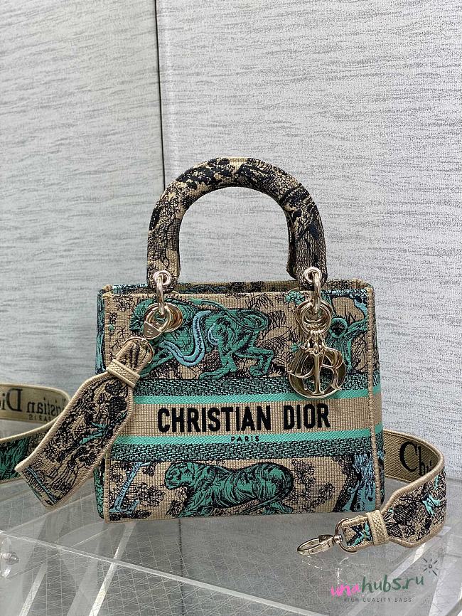 Dior Lady Medium Dioriviera Blue Bag - 24*11*20cm - 1